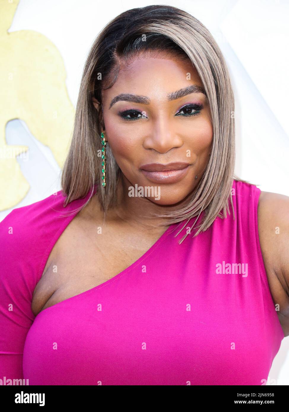 (FILE) Serena Williams Says She Will Retire From Tennis After U.S. Open. BEVERLY HILLS, LOS ANGELES, CALIFORNIA, USA - MARCH 24: American tennis player Serena Williams wearing a dress from her S by Serena collection arrives at the 2022 15th Annual ESSENCE Black Women In Hollywood Awards Luncheon Anniversary Highlighting 'The Black Cinematic Universe' held at the Beverly Wilshire Four Seasons Hotel on March 24, 2022 in Beverly Hills, Los Angeles, California, United States. (Photo by Xavier Collin/Image Press Agency) Stock Photo