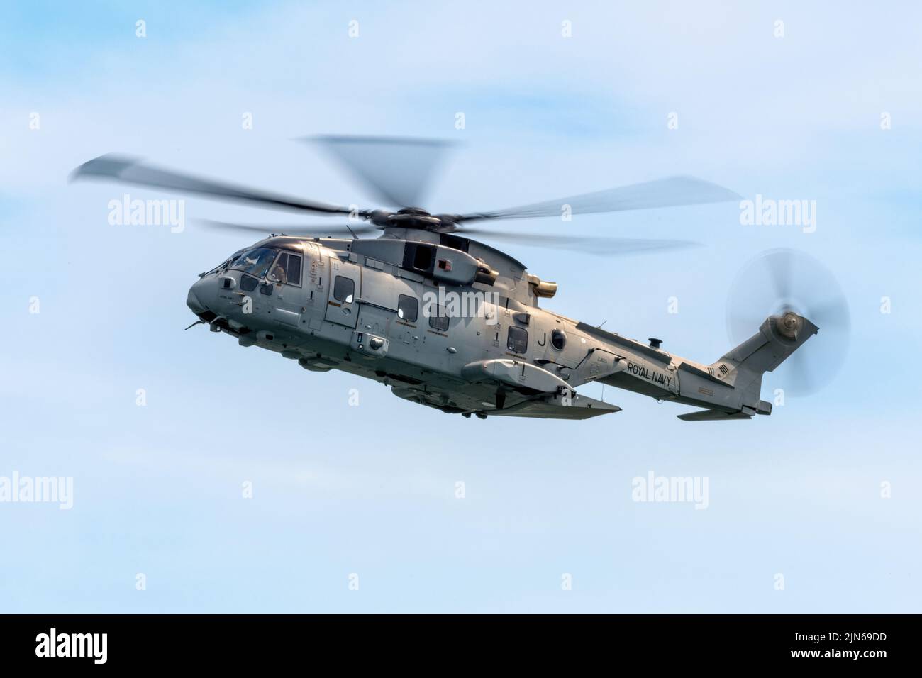 A Royal Navy Merlin Mk4 helicopter from 845 Naval Air Squadron July