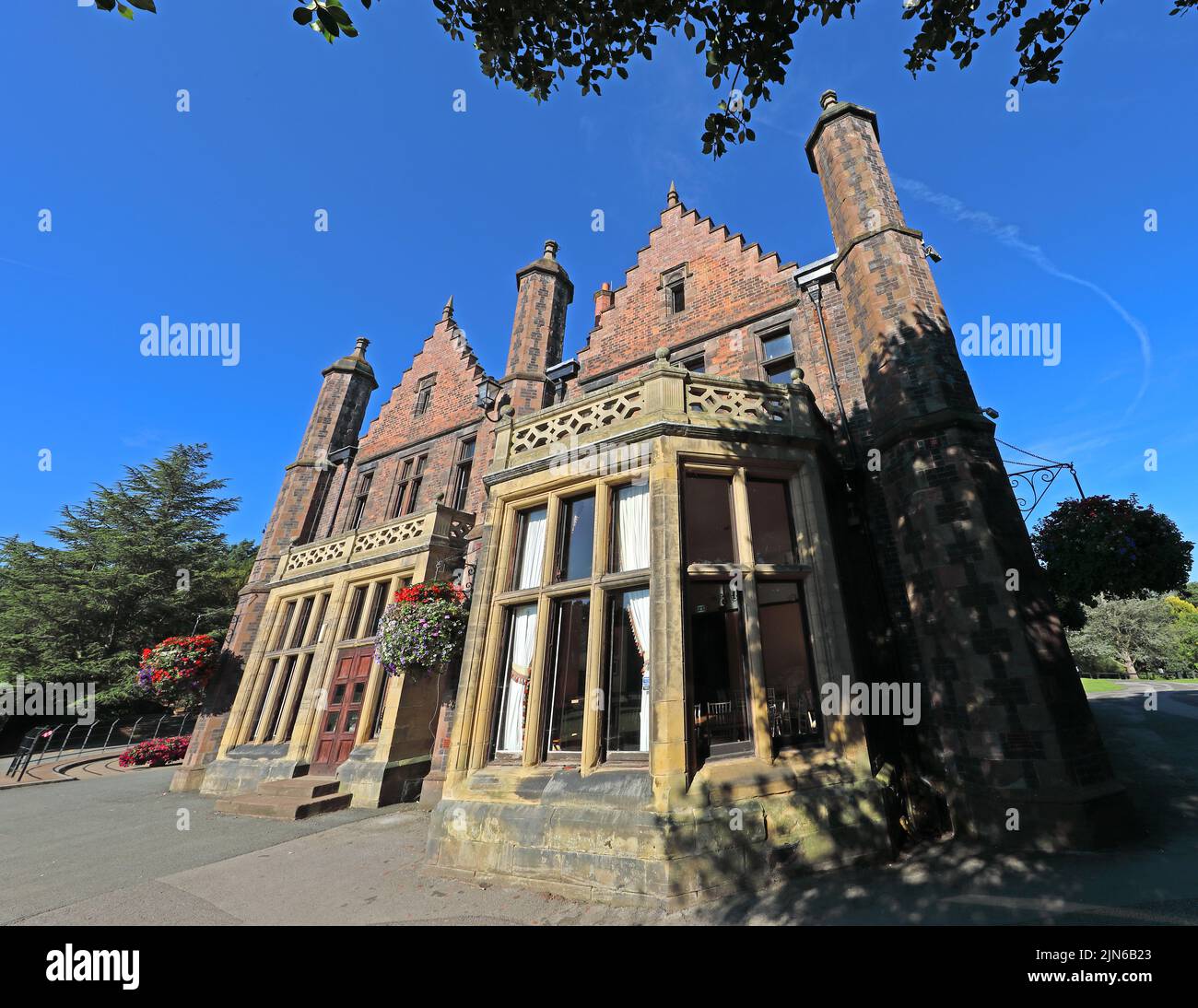 Walton Hall,country house in Walton Gardens park, Warrington, Cheshire,England,UK Stock Photo