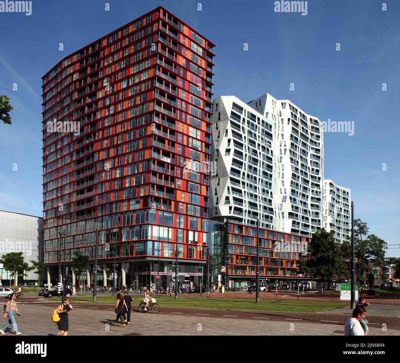 Calypso apartment building designed by Will Alsop, Rotterdam