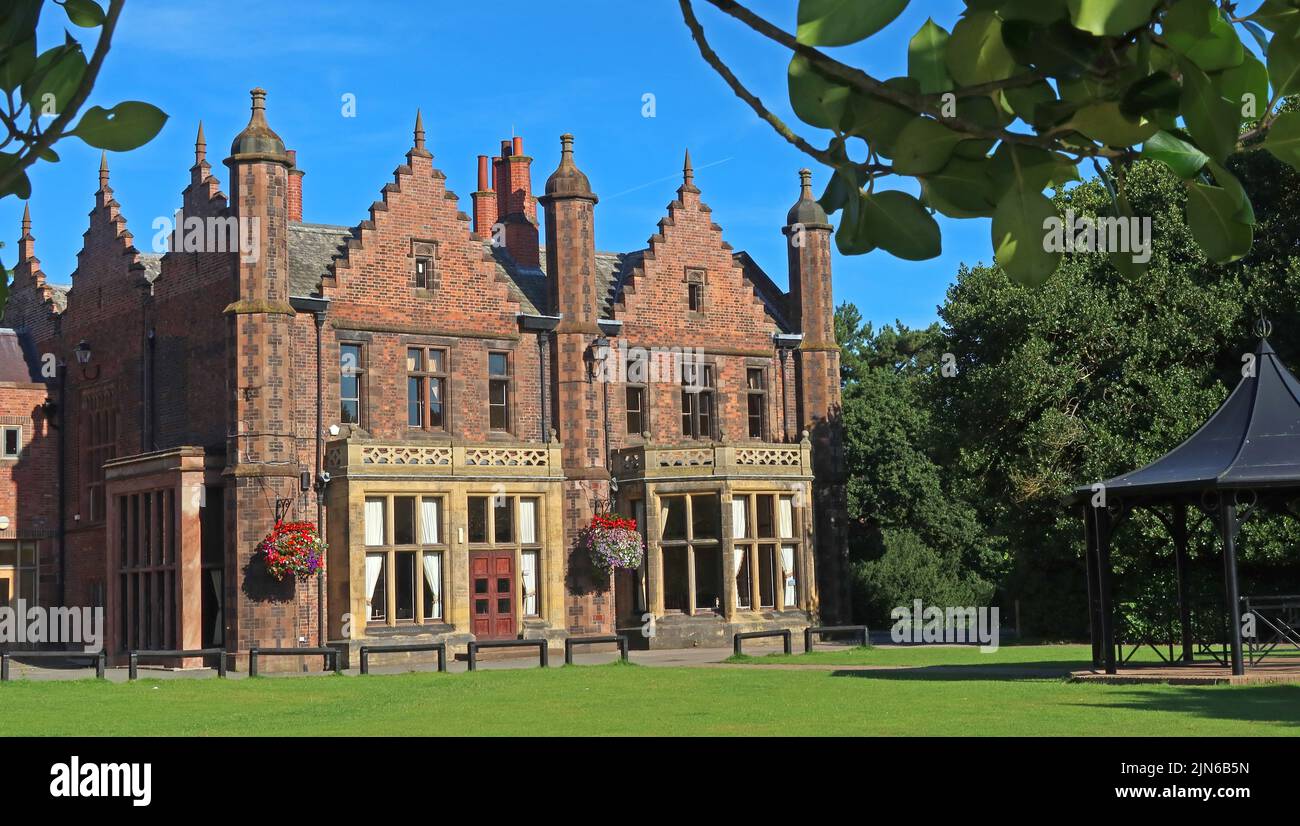 Walton Hall,country house in Walton Gardens park, Warrington, Cheshire,England,UK Stock Photo