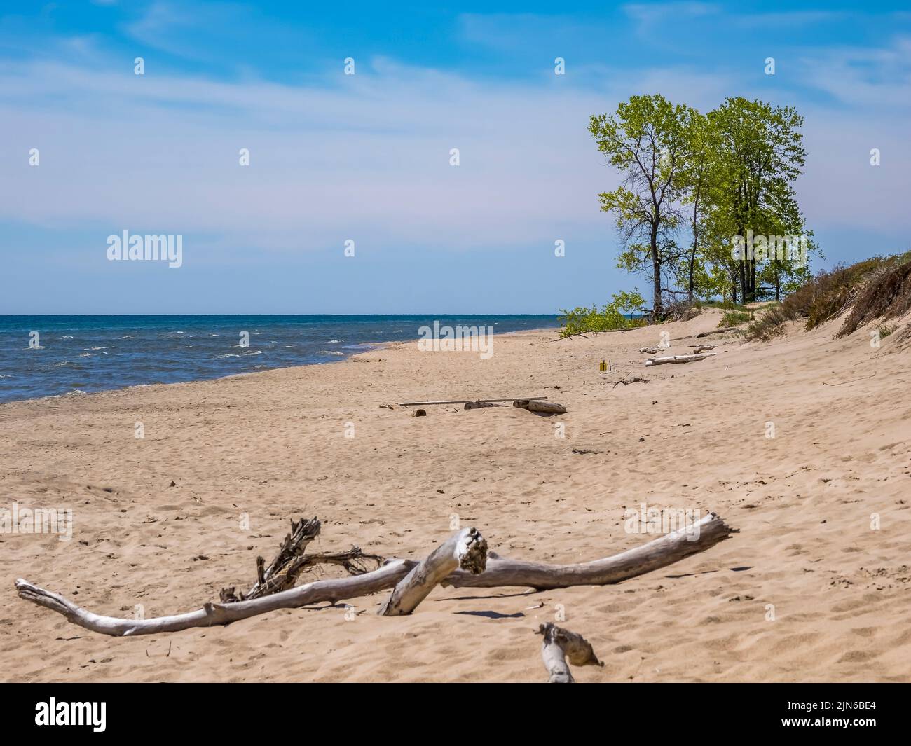 Beach on Lake Michigan at Point Beach State Forest in Two Rivers