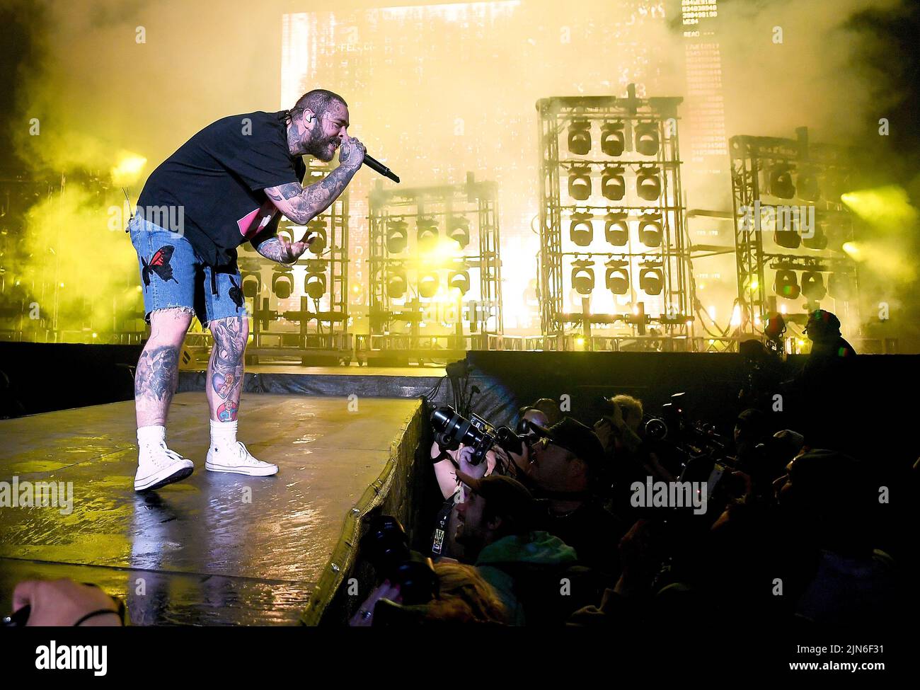Post Malone performs during the 2022 Outside Lands Music and Arts