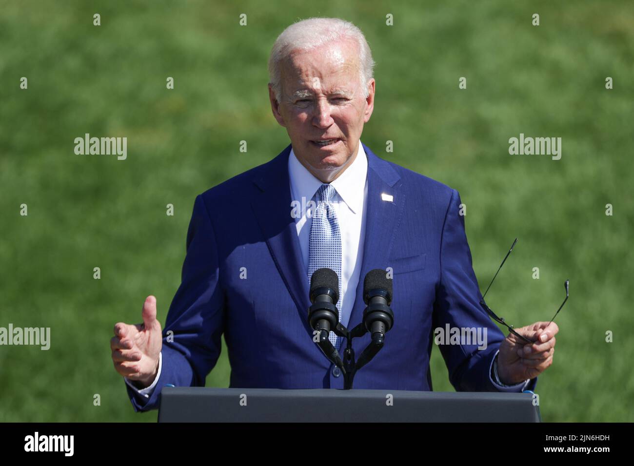 President Joe Biden delivers remarks and signs into law H.R. 4346, the