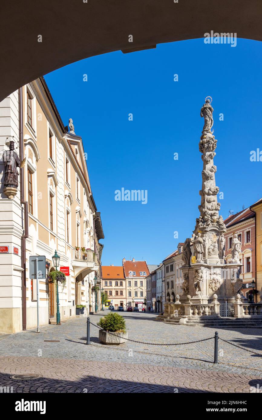 Morovy sloup, UNESCO, Kutna Hora, Ceska republika / Morgue pillar, town Kutna Hora, UNESCO, Czech republic Stock Photo
