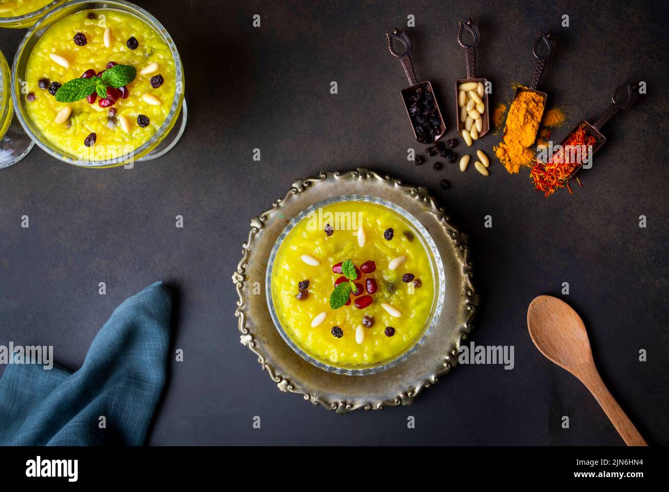 The traditional dessert of the Ottoman palace, Puddinglike sweet