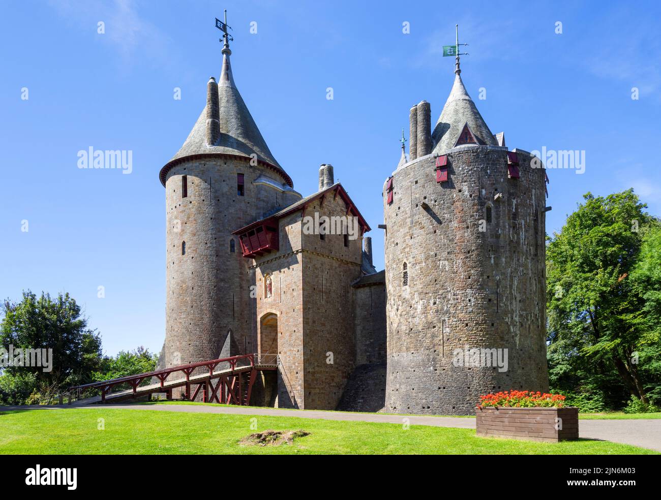 Castell Coch Castle Coch or Red Castle Tongwynlais Cardiff South Wales UK GB Europe Stock Photo