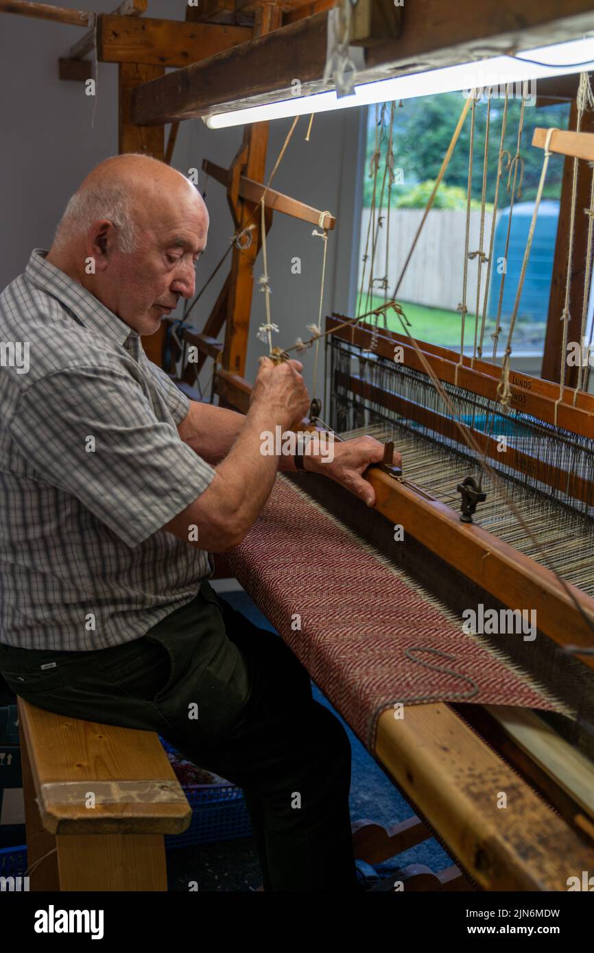 Ardara, Ireland 13 July, 2022 master craftsman working on a
