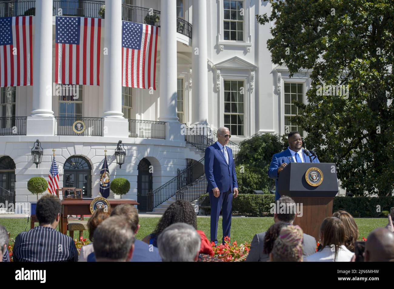 Washington, United States. 09th Aug, 2022. Founder of Spark Charge Josh