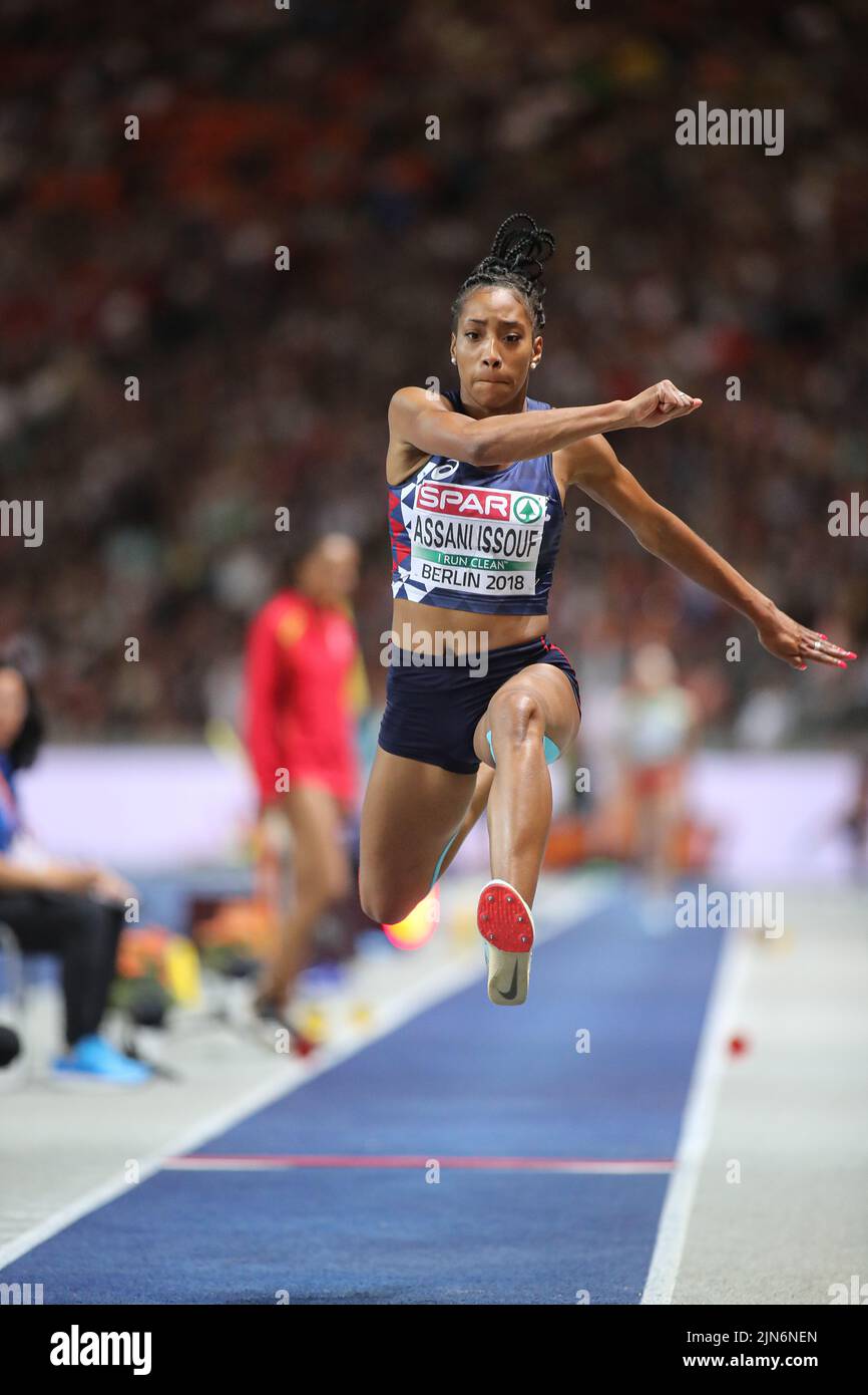 Jeanine Assani Issouf participating in the Triple Jump at the European