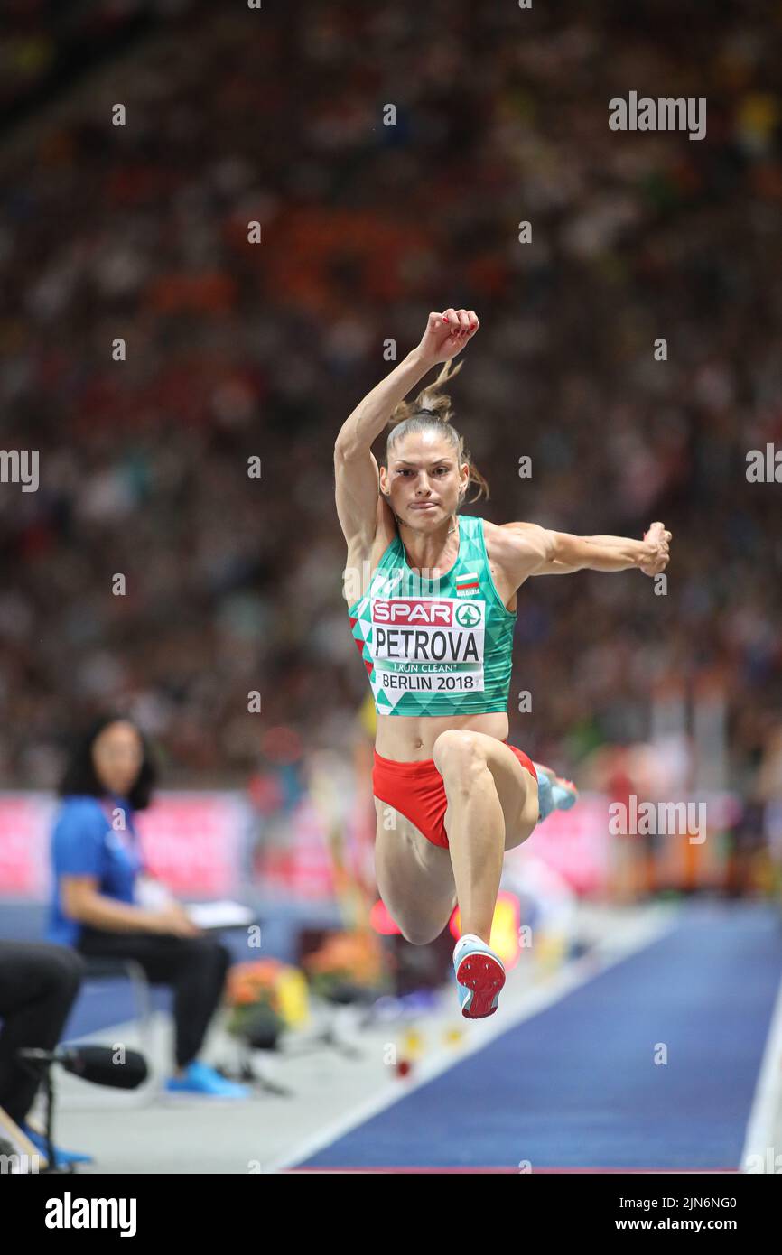Gabriela Petrova participating in the Triple Jump at the European