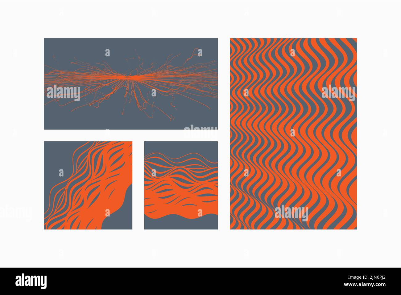 Wavy pattern with optical illusion. Abstract striped background. Vector illustration with wry lines. Stock Vector