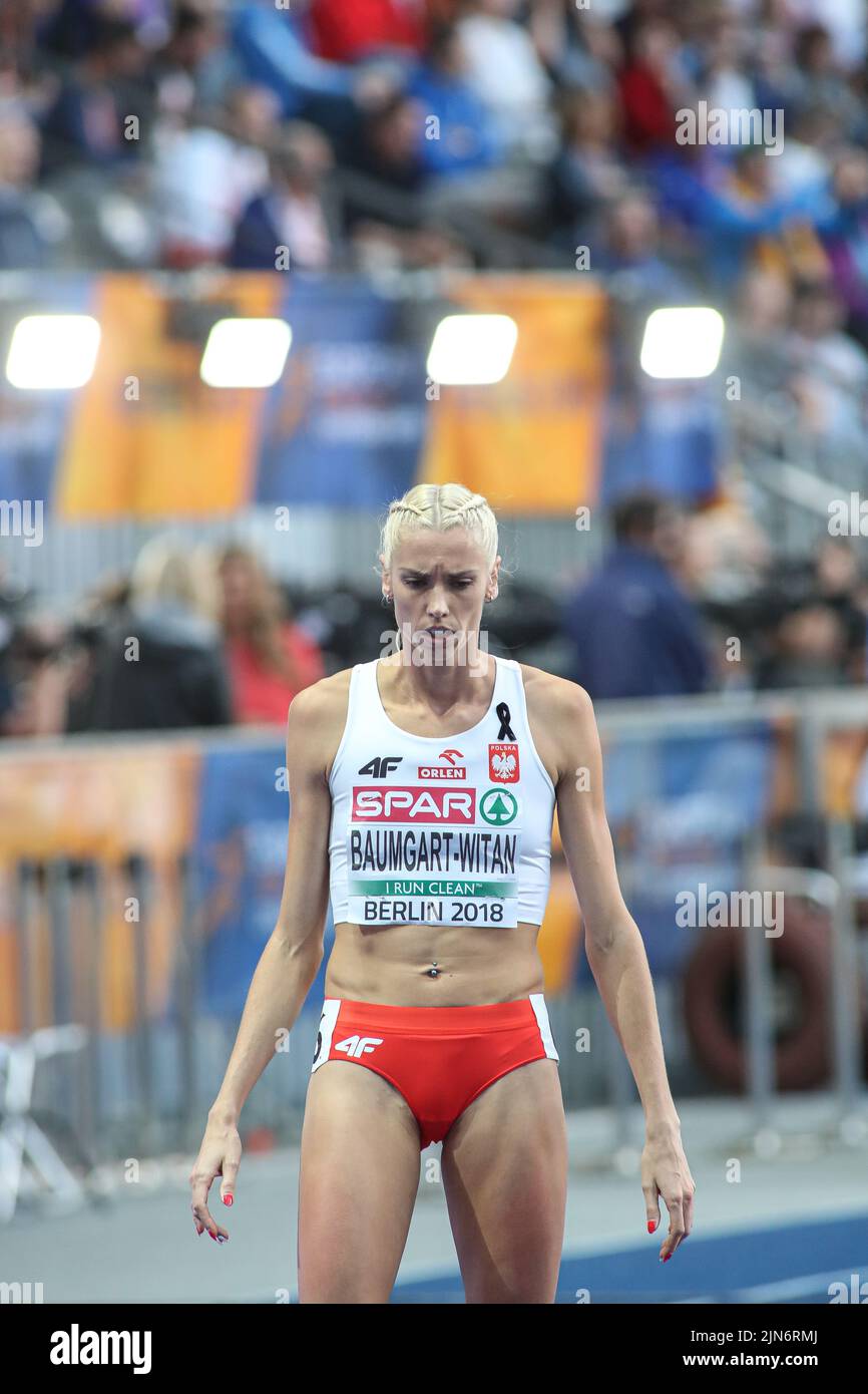 Iga Baumgart-Witan participating in the 400 meters at the European