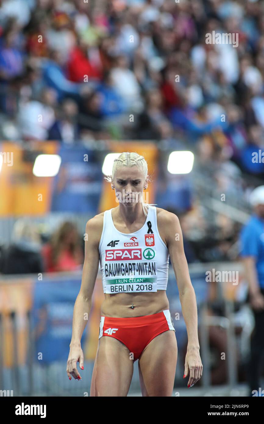 Iga BaumgartWitan participating in the 400 meters at the European