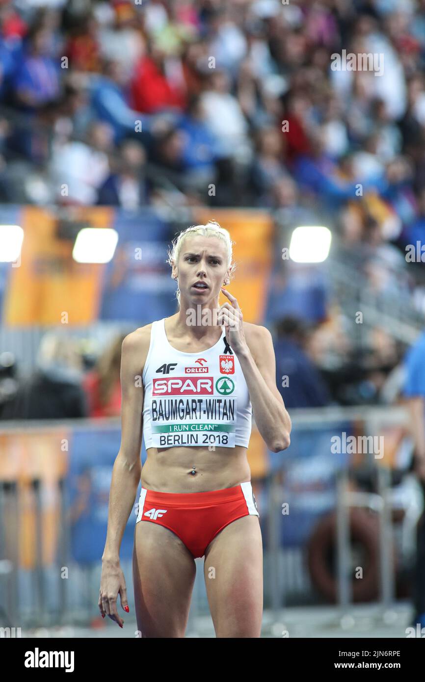 Iga Baumgart-Witan participating in the 400 meters at the European