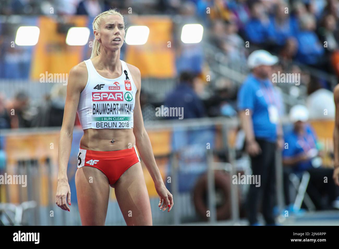 Iga Baumgart-Witan participating in the 400 meters at the European