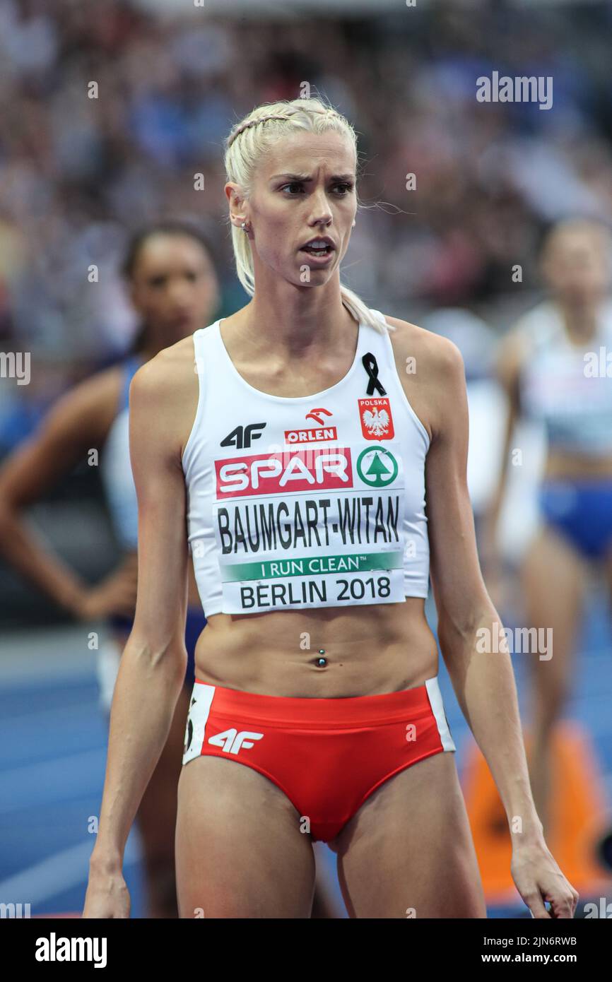 Iga Baumgart-Witan participating in the 400 meters at the European