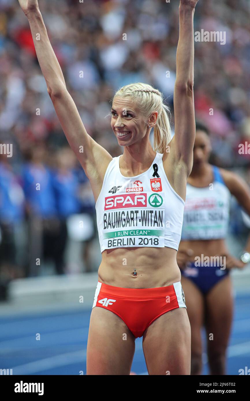 Iga BaumgartWitan participating in the 400 meters at the European