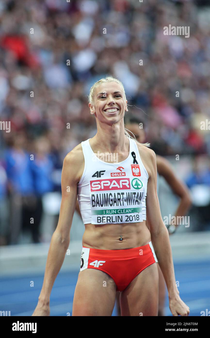 Iga Baumgart-Witan participating in the 400 meters at the European