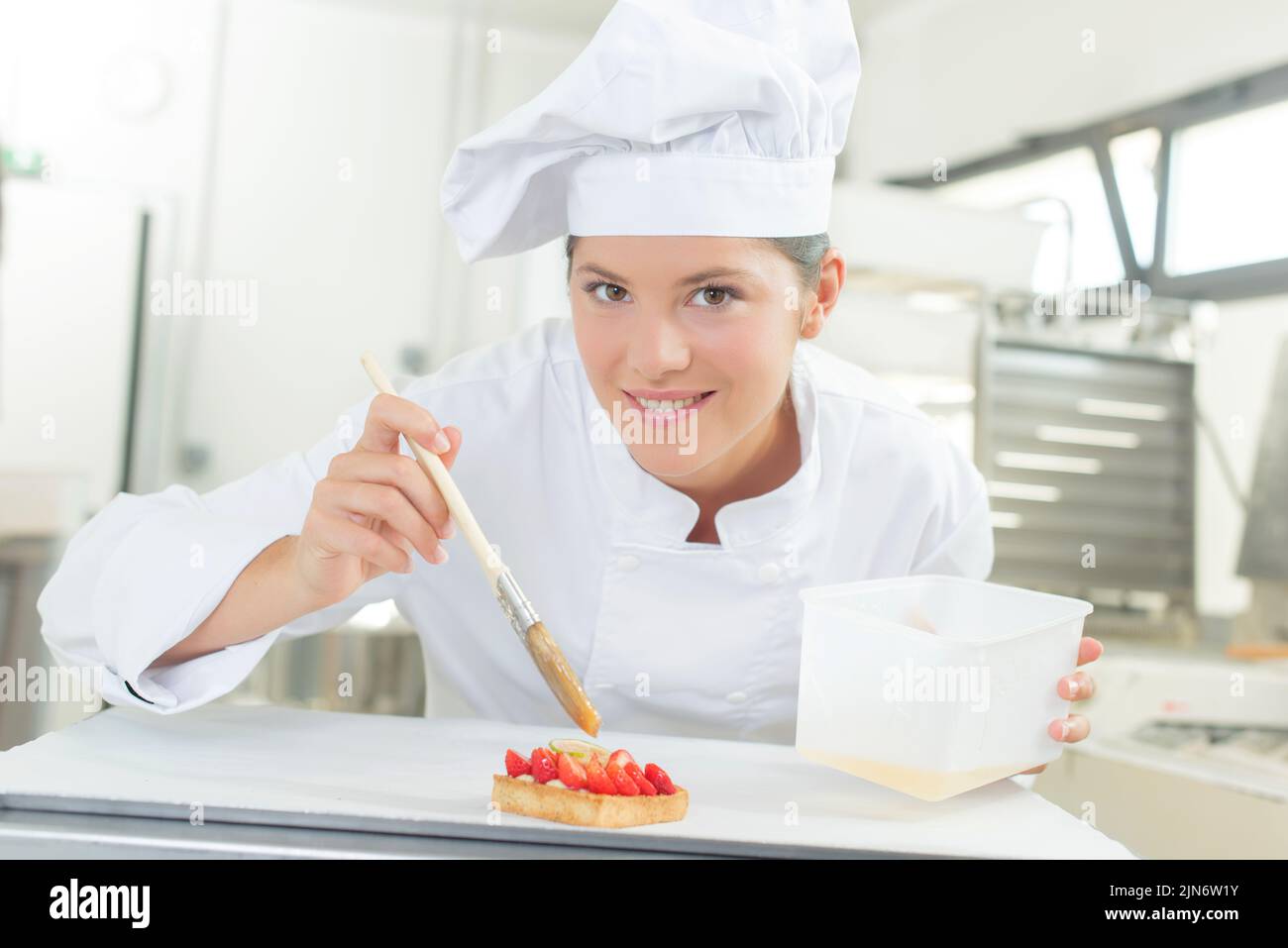 Woman basting hi-res stock photography and images - Alamy