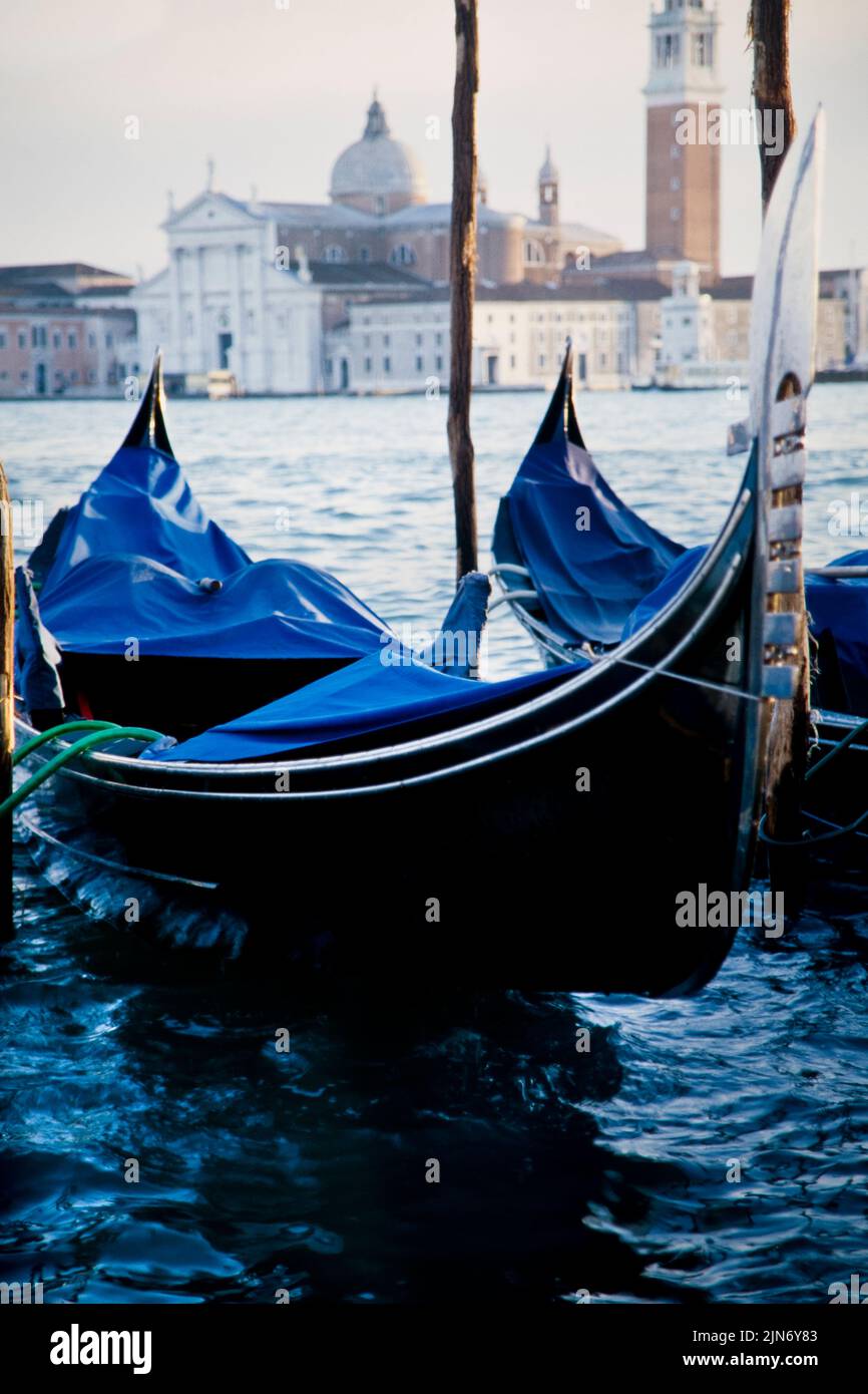 Venice Grand Canal gondolas Stock Photo