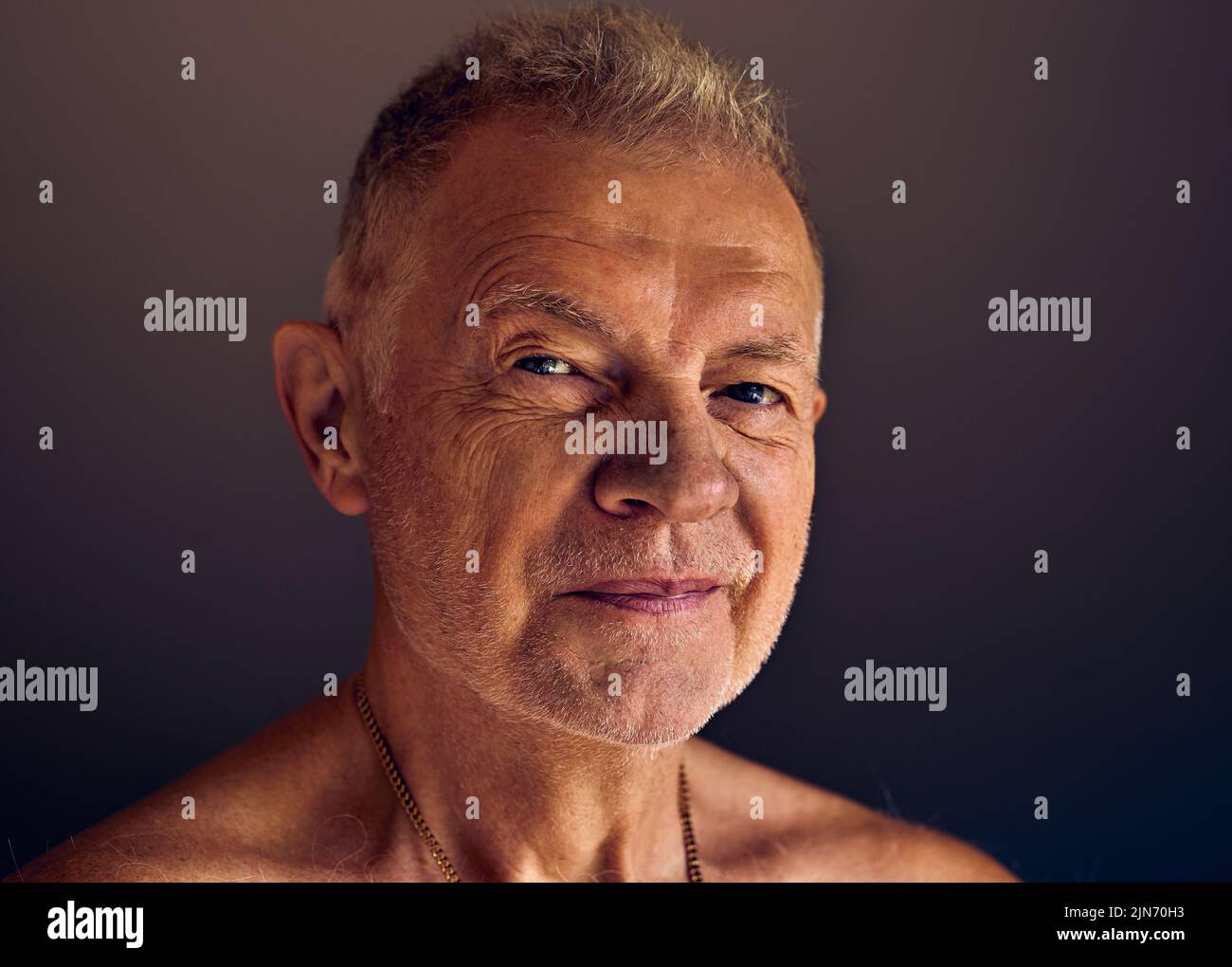 Portrait of an elderly mature man Stock Photo
