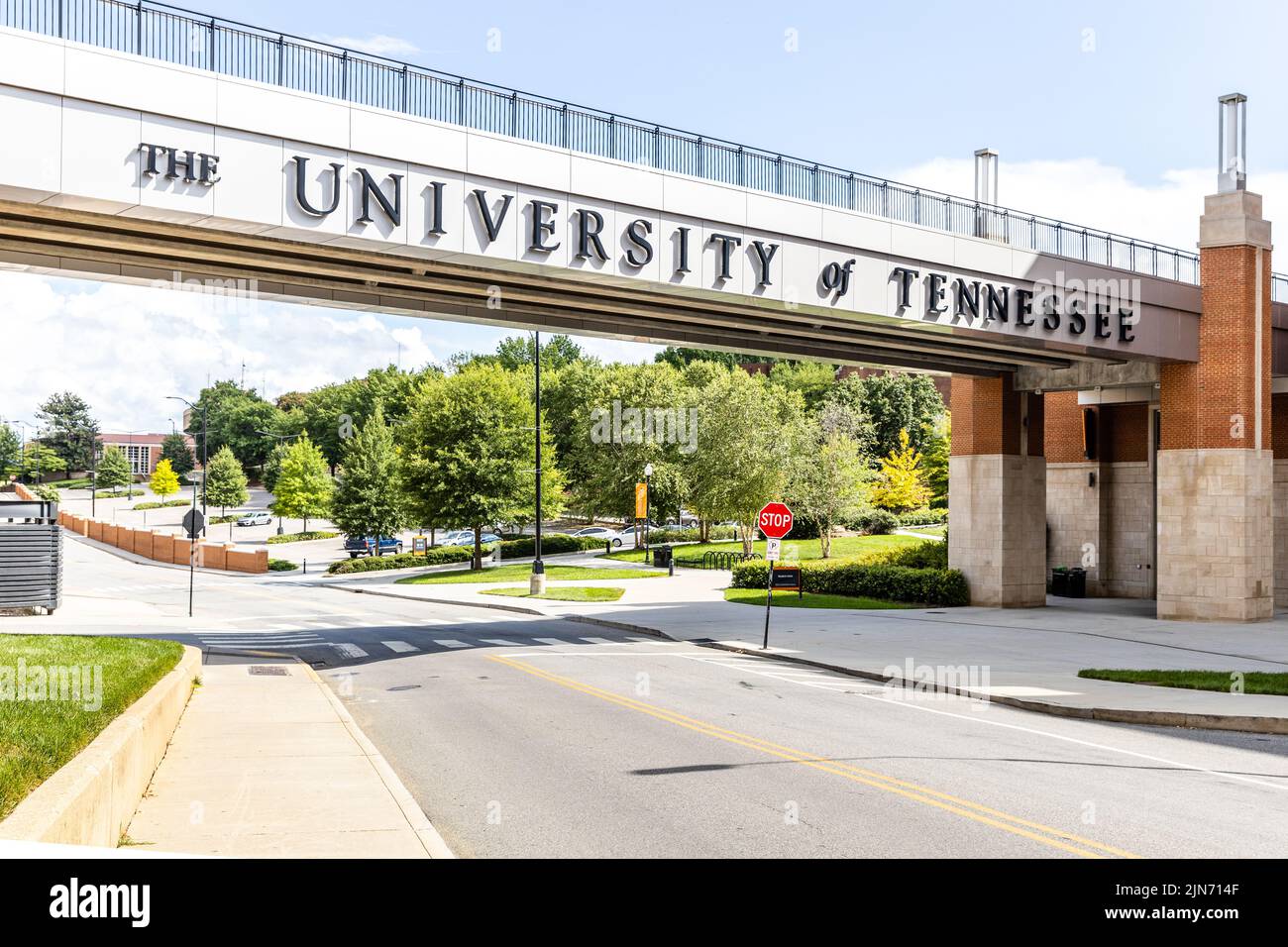 The University of Tennessee's campus is located in downtown Knoxville, TN and was founded in 1794. Stock Photo