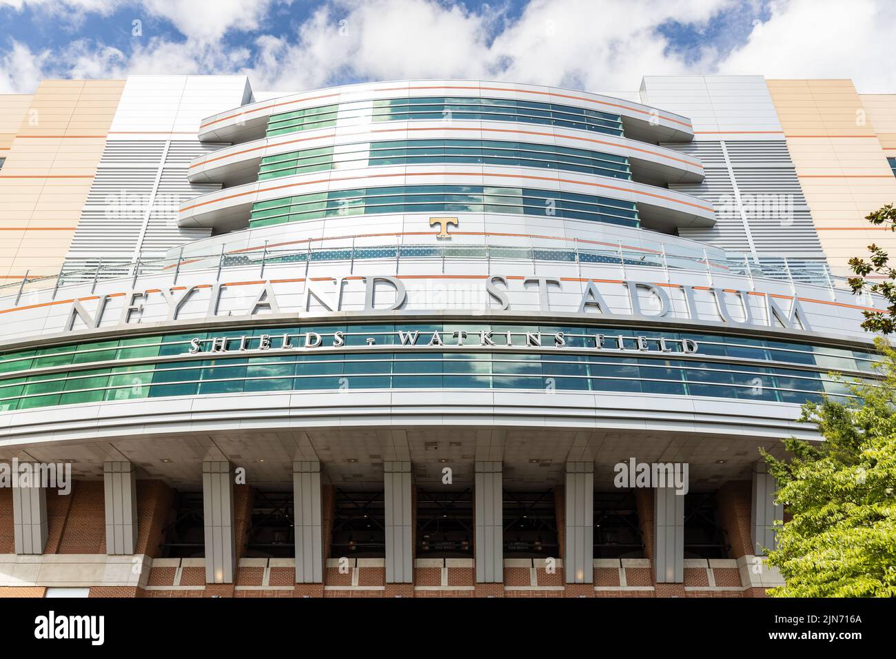 Neyland Stadium is home to the University of Tennessee Volunteer sports teams, primarily the football team. Stock Photo