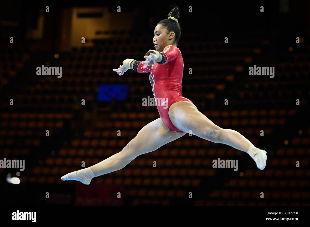 Munich, Germany. 09th Aug, 2022. Belgian gymnast Jutta Verkest pictured