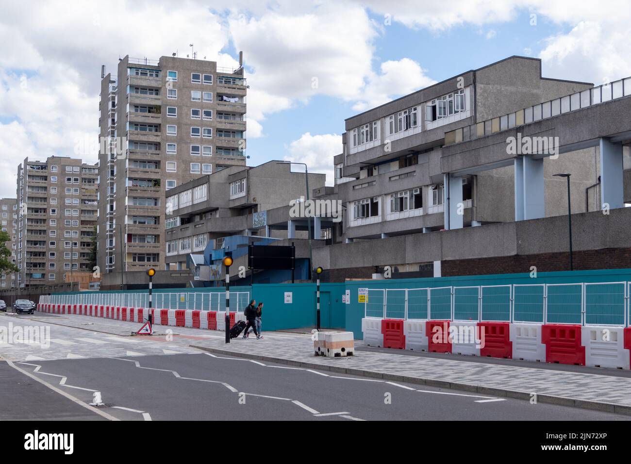 Thamesmead social housing estate in South East London currently