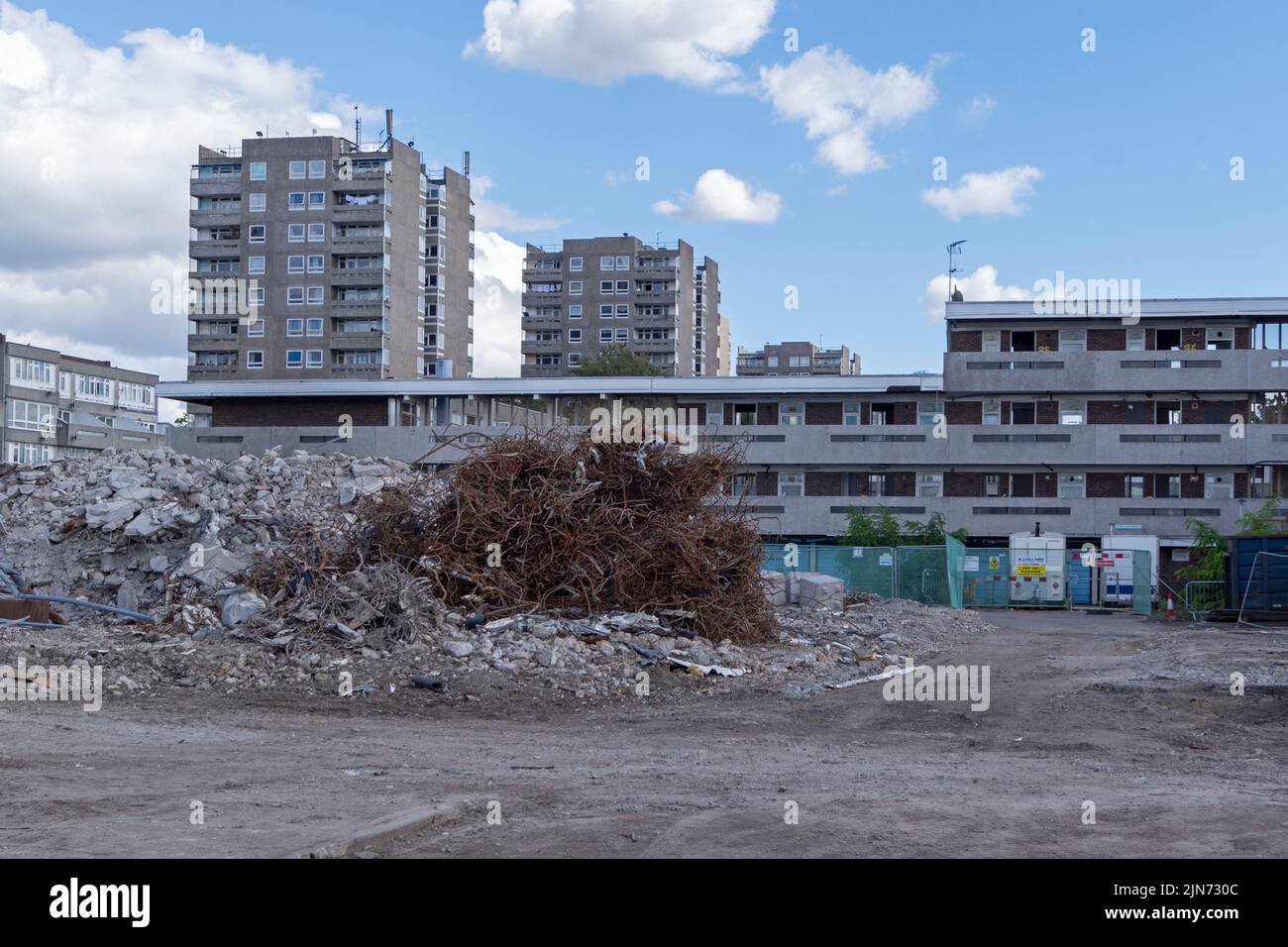 Thamesmead social housing estate in South East London currently undergoing redevelopment. England, UK. Stock Photo