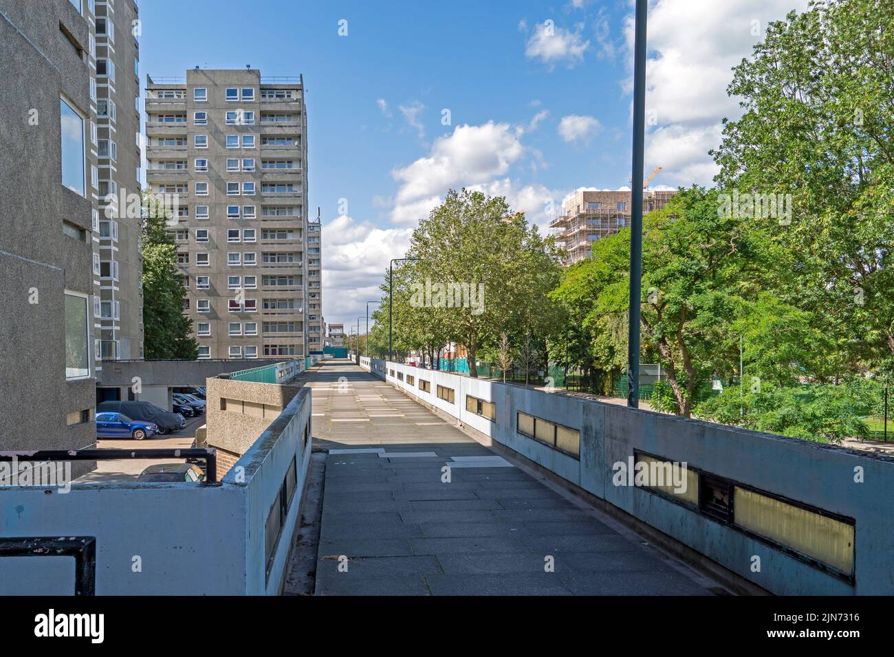 Thamesmead social housing estate in South East London currently undergoing redevelopment. England, UK. Stock Photo