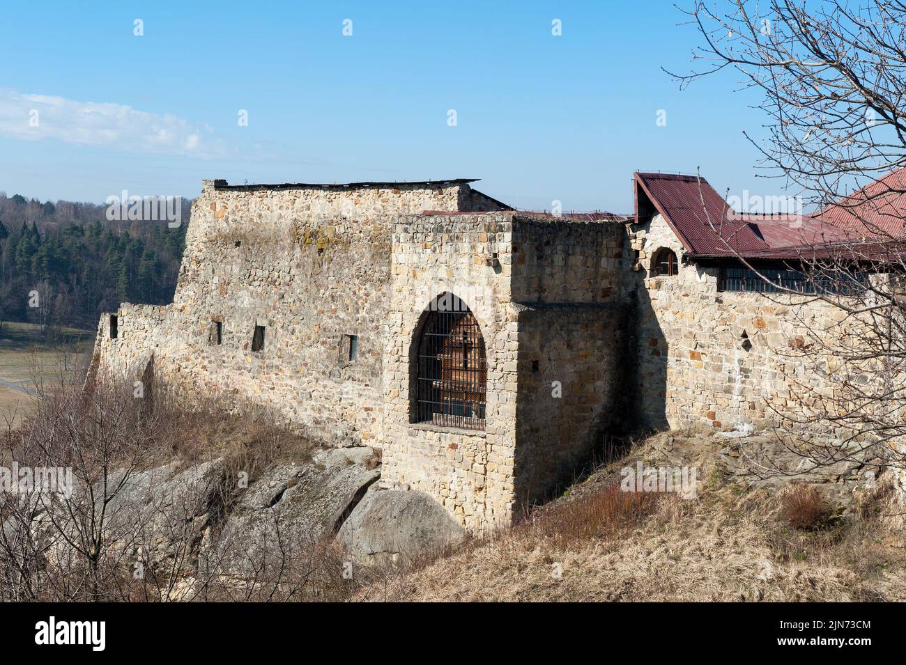 Dobczyce Castle, Dobczyce, Lesser Poland Voivodeship, in southern Poland Stock Photo