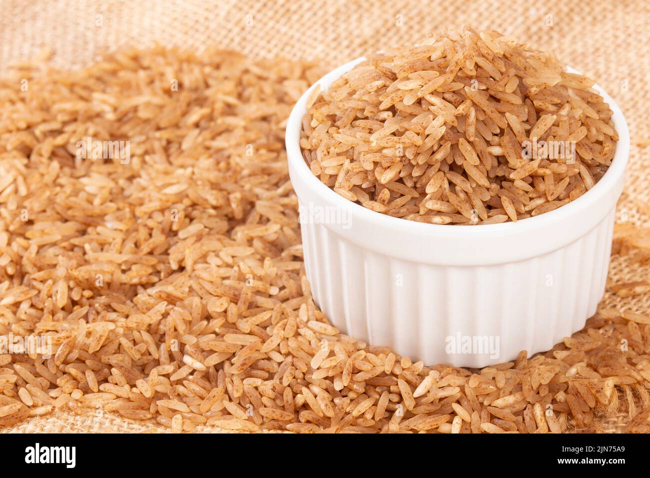 Raw Rice - Rice Ready To Prepare Coconut Rice Stock Photo - Alamy