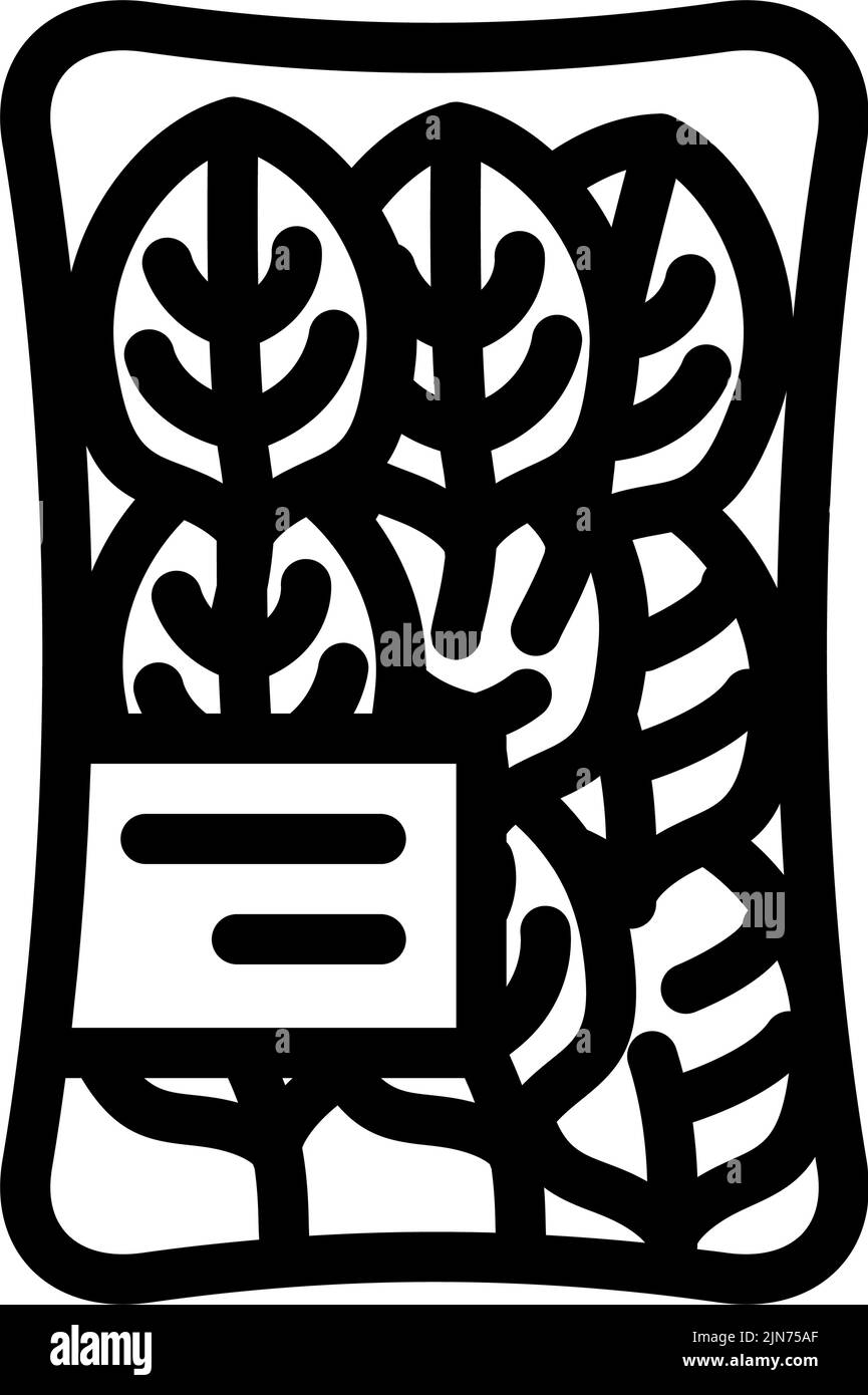 pack spinach line icon vector illustration Stock Vector Image & Art - Alamy