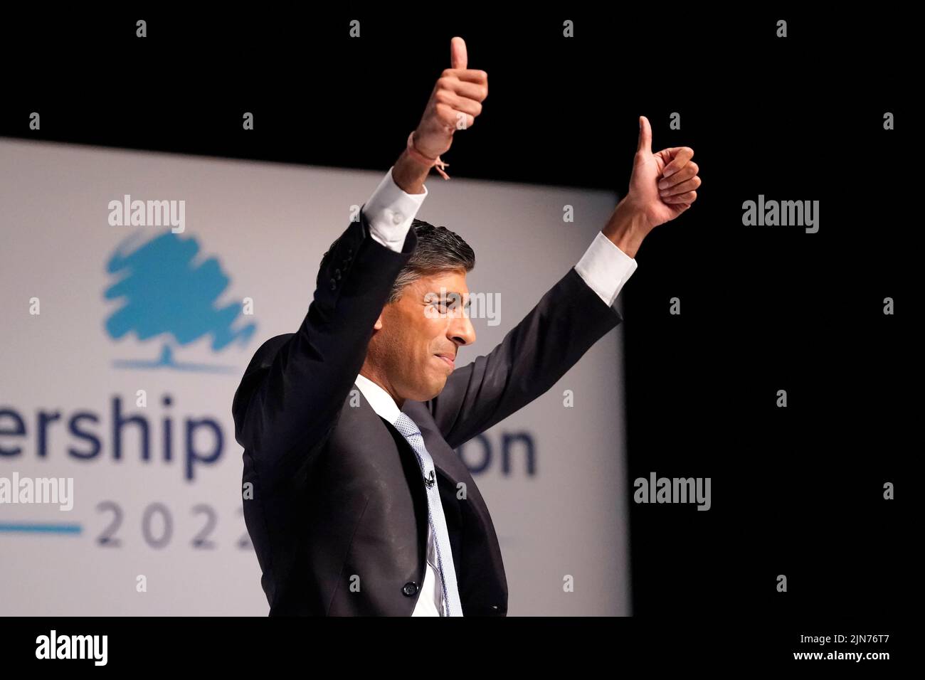 Rishi Sunak during a hustings event in Darlington, County Durham, as part of the campaign to be leader of the Conservative Party and the next prime minister. Picture date: Tuesday August 9, 2022. Stock Photo
