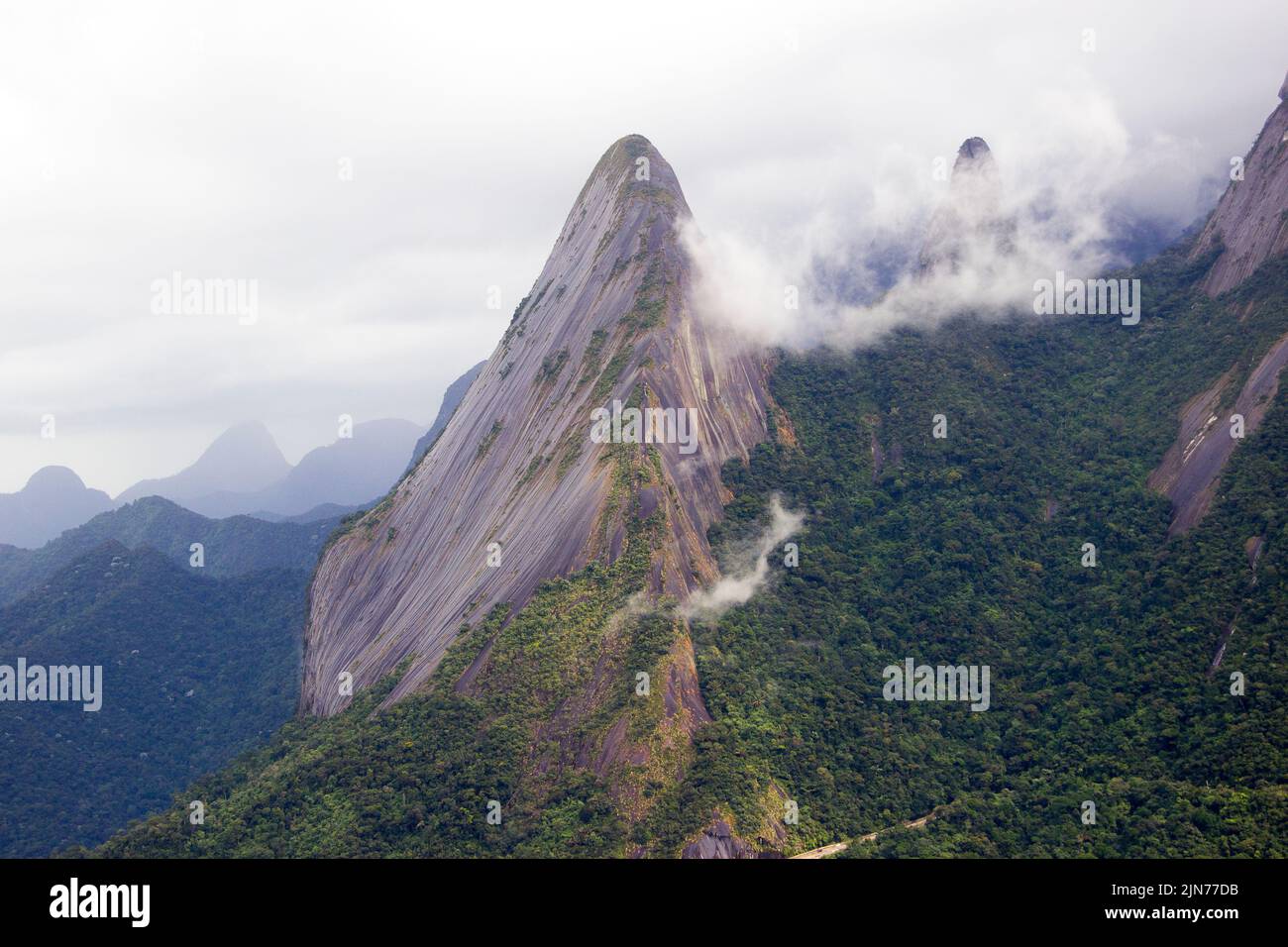 of the elephant hill trail in Teresópolis Stock Photo