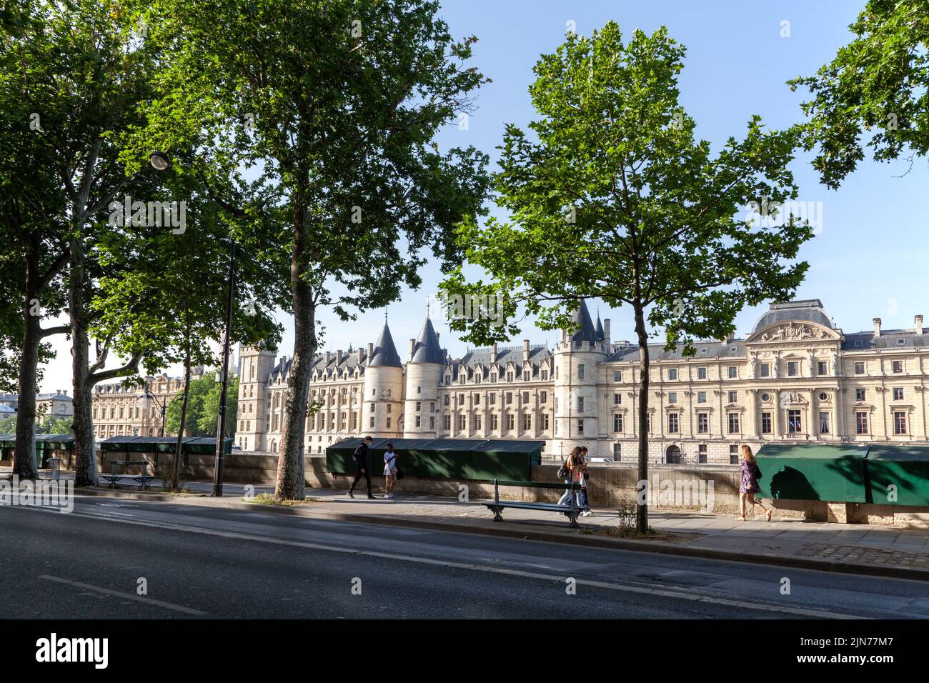 Quai de la Megisserie, Paris, France. Stock Photo