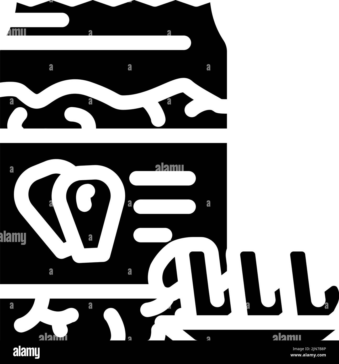 corn flour pasta glyph icon vector illustration Stock Vector Image