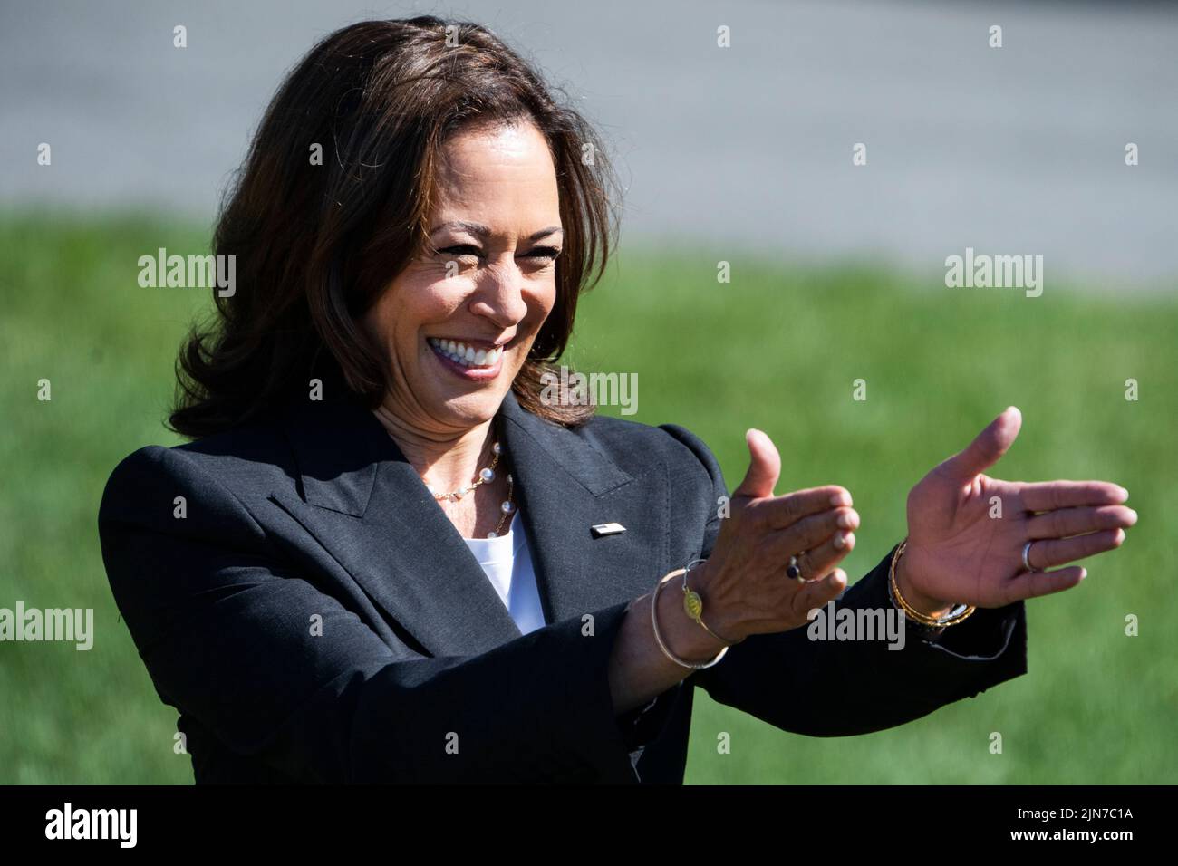 UNITED STATES - AUGUST 9: Vice President Kamala Harris arrives for The ...