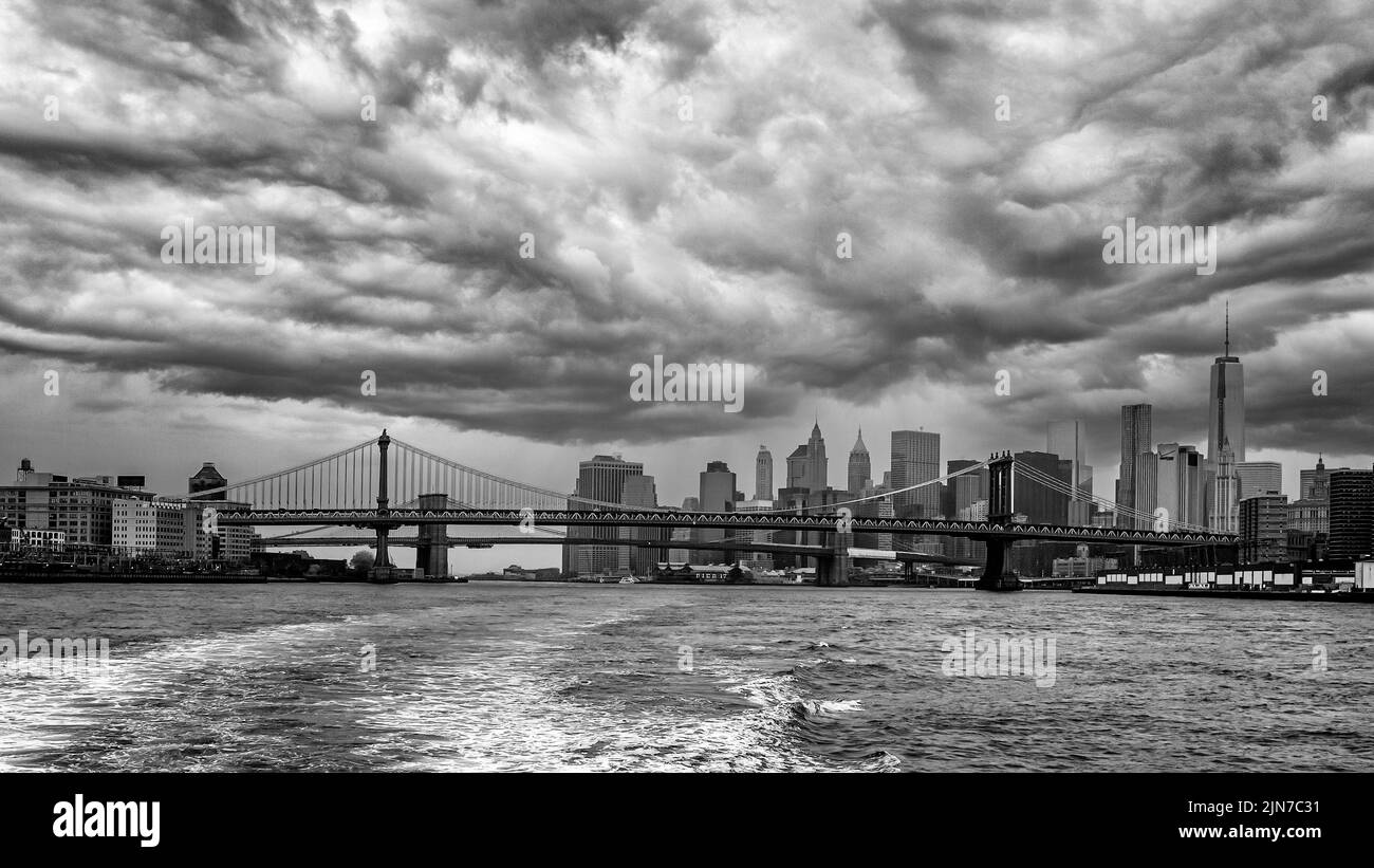 Manhattan Bridge, New York. Stock Photo