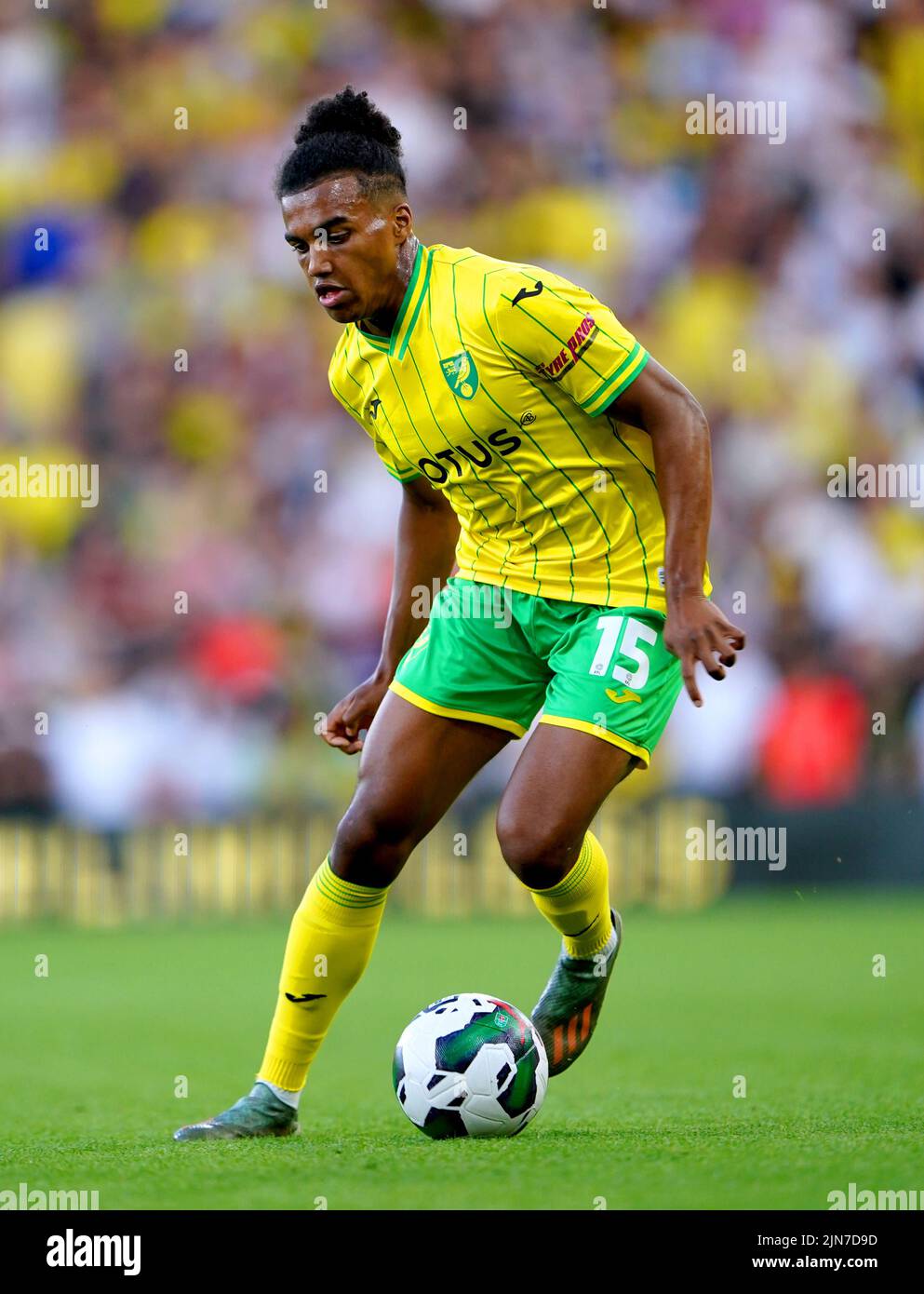 Norwich City's Sam McCallum during the Carabao Cup, first round match at Carrow Road, Norwich. Picture date: Tuesday August 9, 2022. Stock Photo