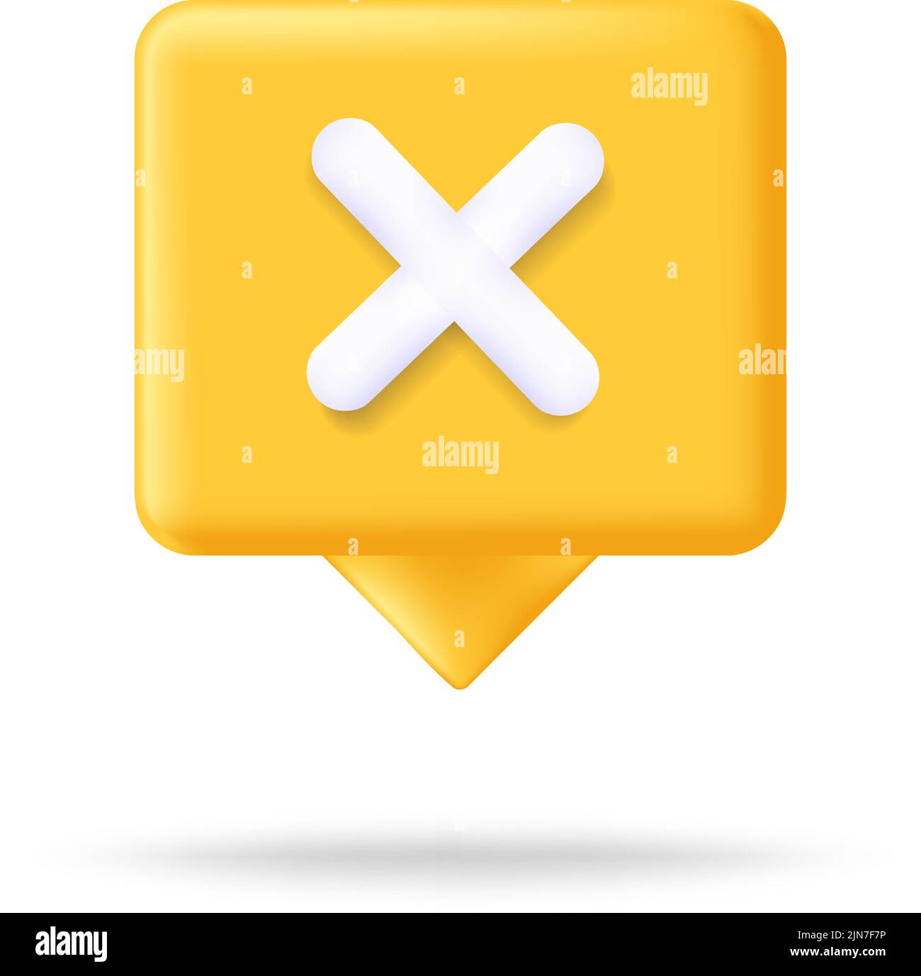 Speech bubble 3d icon message concept. Realistic speech bubble with dots for chat. Vector illustration message box Stock Vector