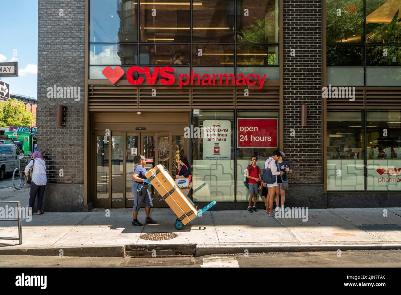 A store in the CVS Health drugstore chain in the Lower East Side in New York on Saturday, July 30, 2022. (© Richard B. Levine) Stock Photo