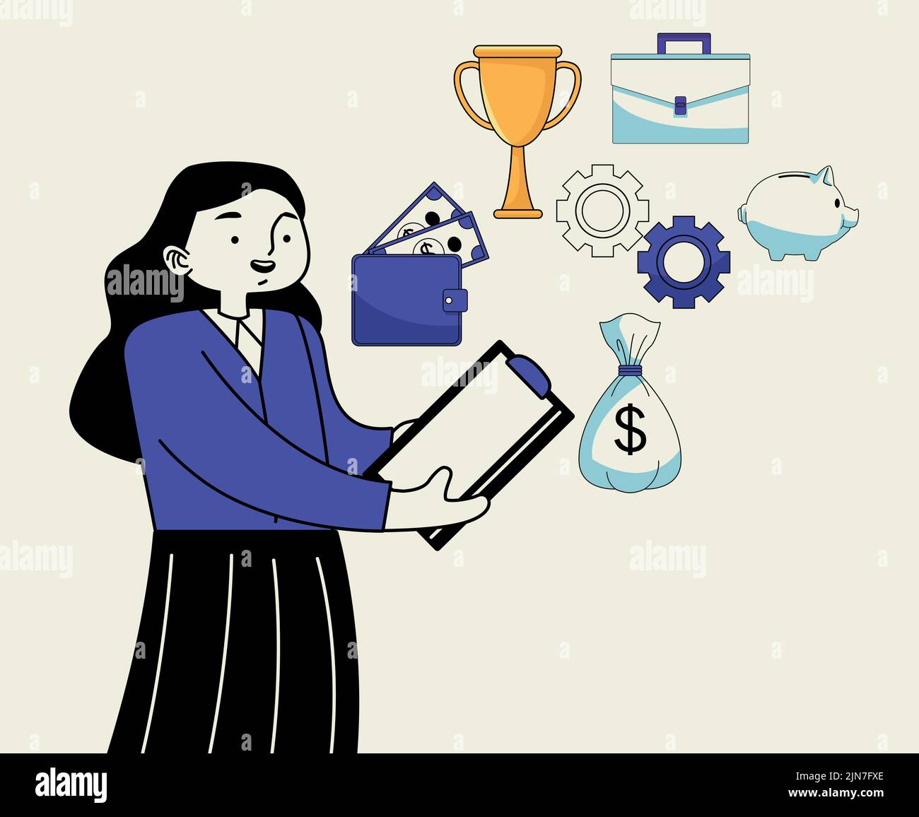 Business process workflow gears Stock Vector Images - Alamy