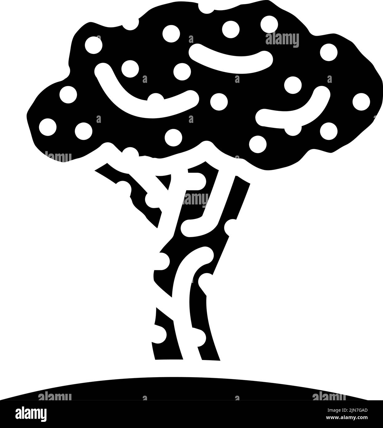 olive tree glyph icon vector illustration Stock Vector Image & Art - Alamy