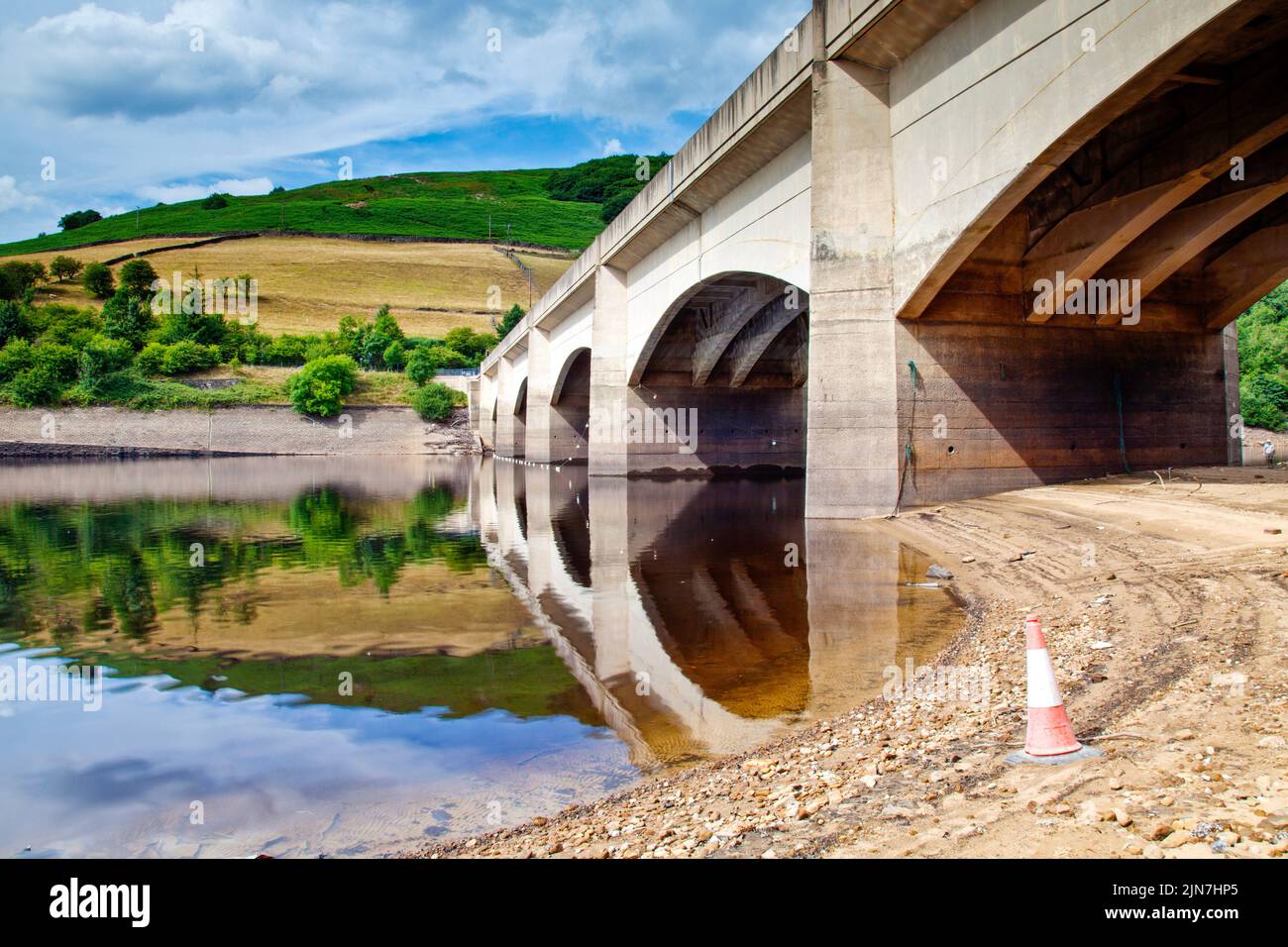 Ladybower Reservoir July 2022 Stock Photo