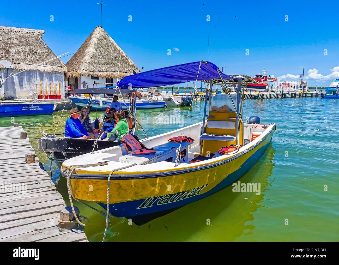 Holbox Mexico 16. May 2022 Panorama landscape view on beautiful Holbox