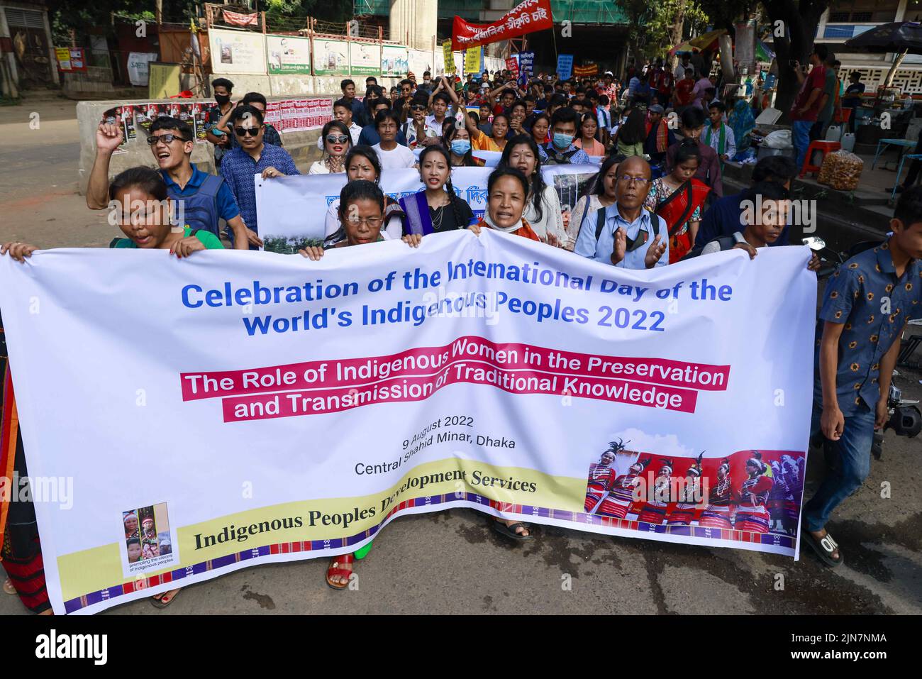 Dhaka, Bangladesh. 9th Aug, 2022. Members of Bangladesh's ethnic