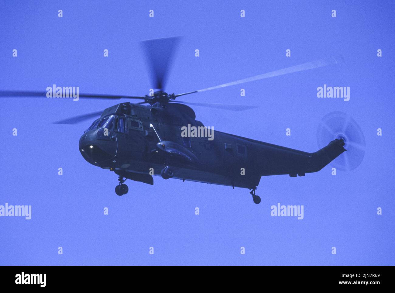 Sikorsky SH-3 Sea King in flight Stock Photo